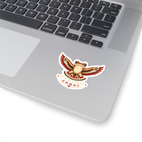 Flying Coquí Frog Sticker