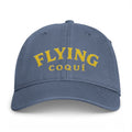 Flying Coqui Washed Cap — Vintage Coastal Dad Hat