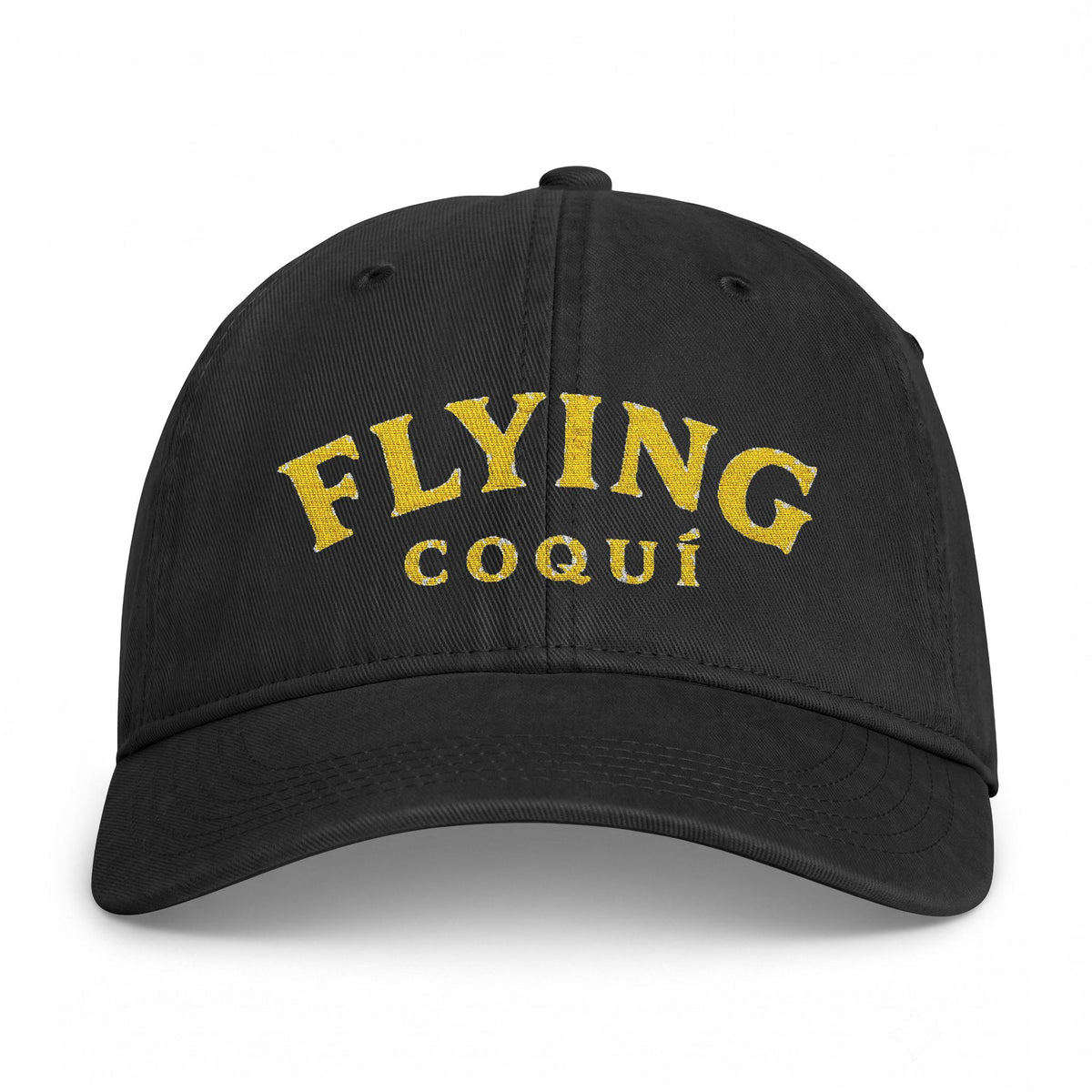 Flying Coqui Washed Cap — Vintage Coastal Dad Hat
